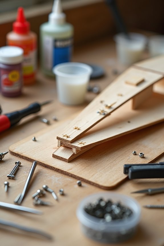 adhesives secure model aircraft