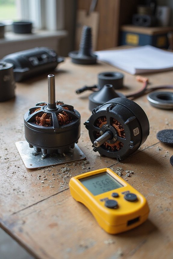 brushless motors reduce noise