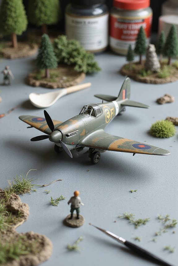 diorama construction for aircraft