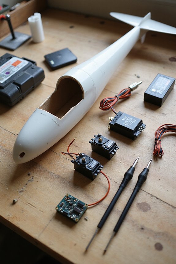 electronics setup for gliders
