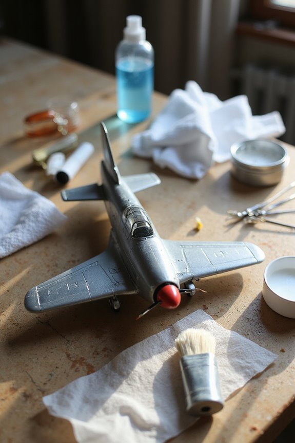 model aircraft cleaning tips