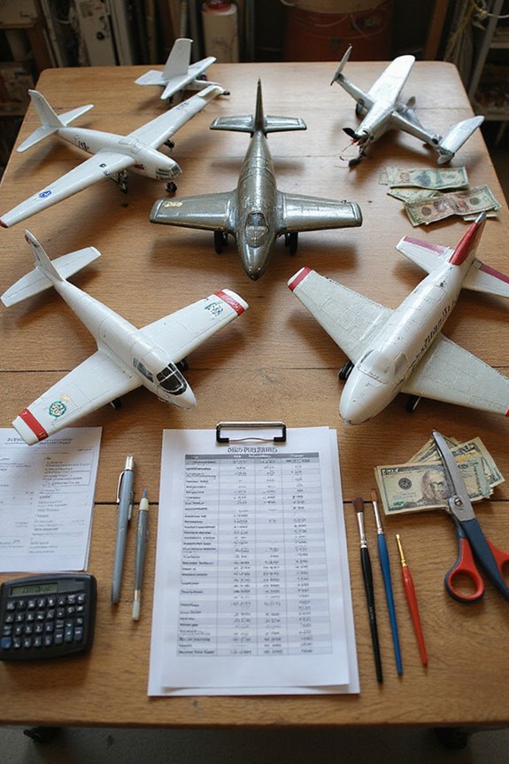 model aircraft kit pricing