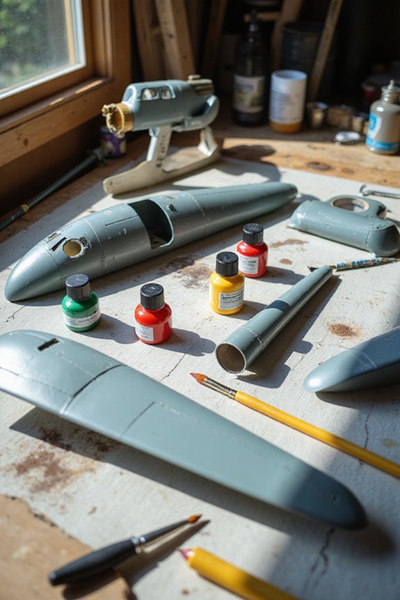 model airplane paint considerations