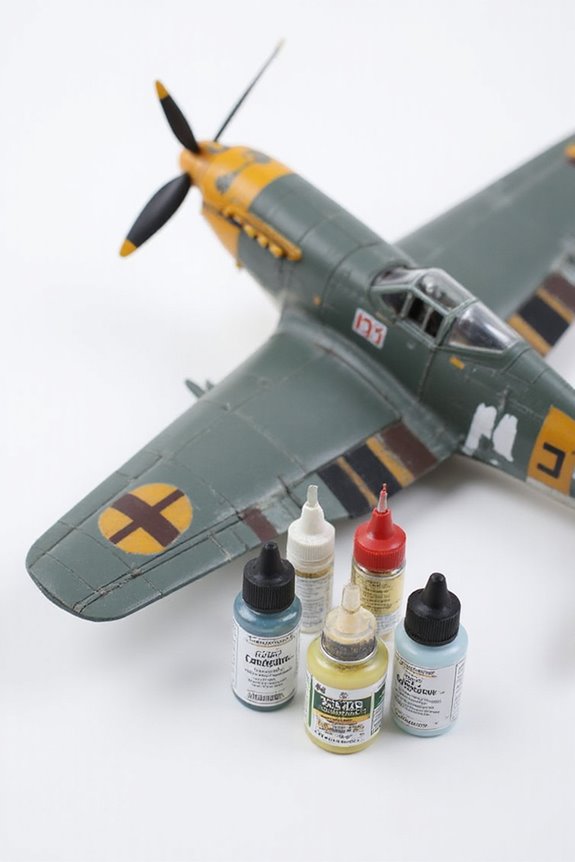 model airplane paint kits