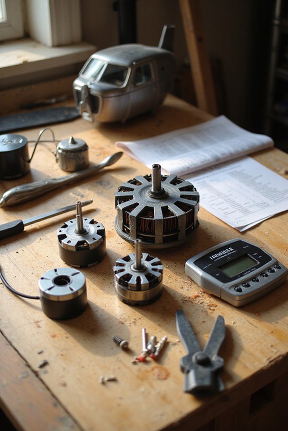 motor size and weight