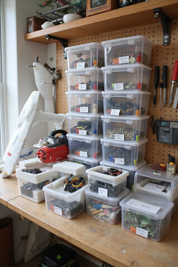 organized rc plane storage