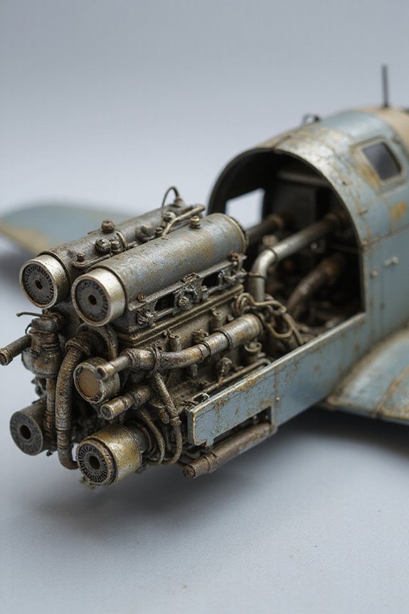 realistic engine compartment construction