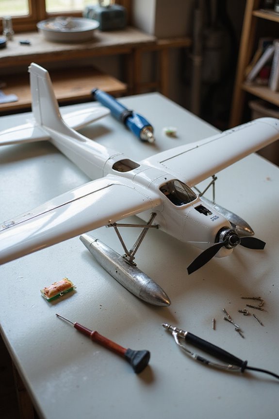 water landing rc plane considerations